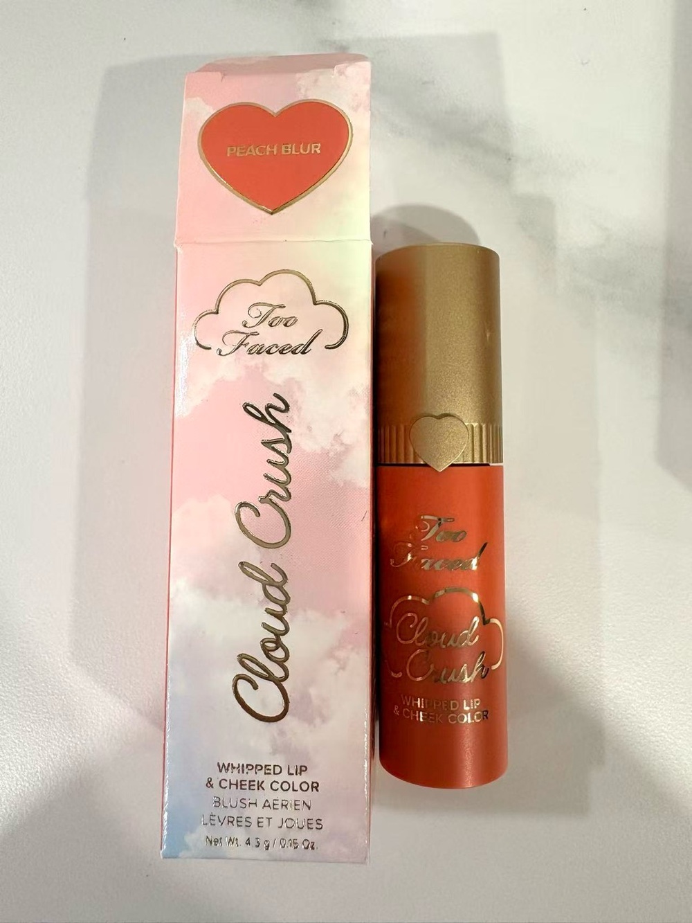 Too Faced Cloud Crush Whipped Lip & Cheek Color - Peach Blur